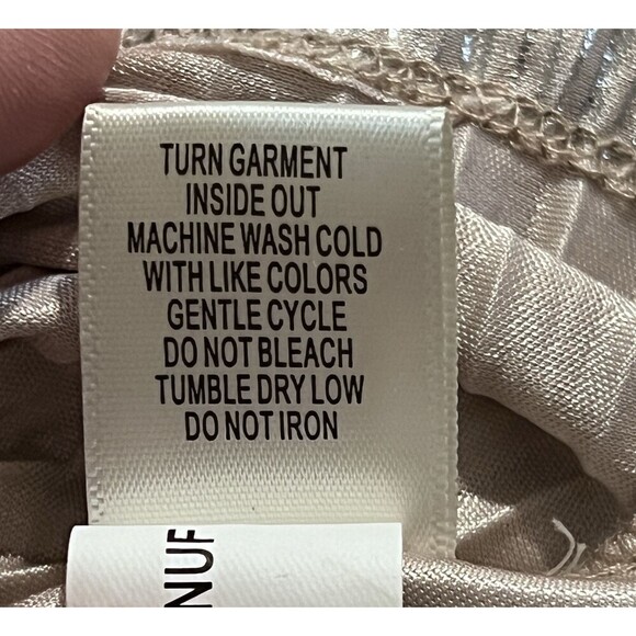 Belle du Jour Elastic Waist Metallic Micro Pleated Mini Skirt Women XL‎ - Picture 8 of 9